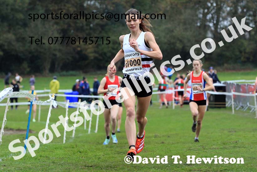 Senior Women, 2022 National Cross Country Relays, Berry Hill Park, Mansfield.  Photo: David T. Hewitson/Sports for All Pics